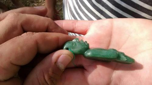 figura autentica de jade perteneciente a la c - Imagen 1