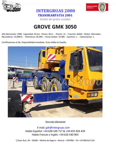 En venta grua GROVE GMK 3050 - Imagen 1