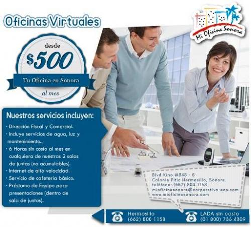 Renta de oficinas virtuales en Hermosillo So - Imagen 1