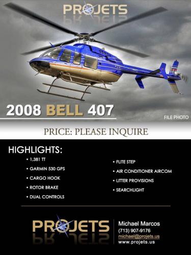 helicopteros bell407 de venta en mexico - Imagen 1