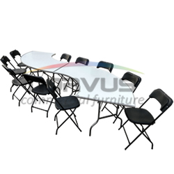 Mesas y sillas para banquetes resistentes y p - Imagen 1