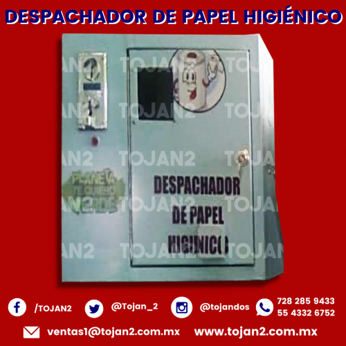 DESPACHADOR DE PAPEL HIGIENICO Y COBRO AL ACC - Imagen 1