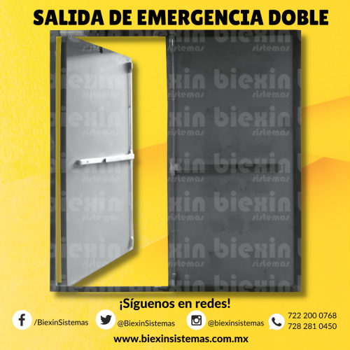 SALIDA DE EMERGENCIA DOBLE  Contabiliza el  - Imagen 1
