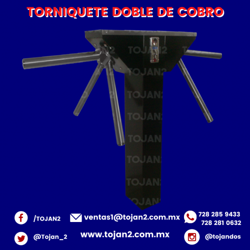 TORNIQUETE DOBLE CON MONEDERO DE COBRO Comi - Imagen 1