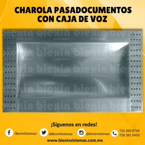 CHAROLA PASADOCUMENTOS CON CAJA DE VOZ Tran - Imagen 1