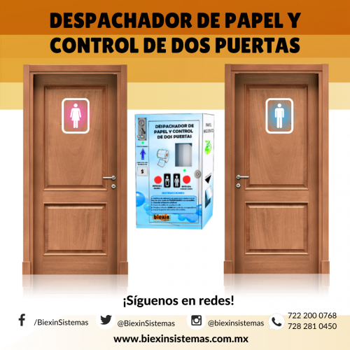 DESPACHADOR DE PAPEL Y CONTROL DE DOS PUERTAS - Imagen 1