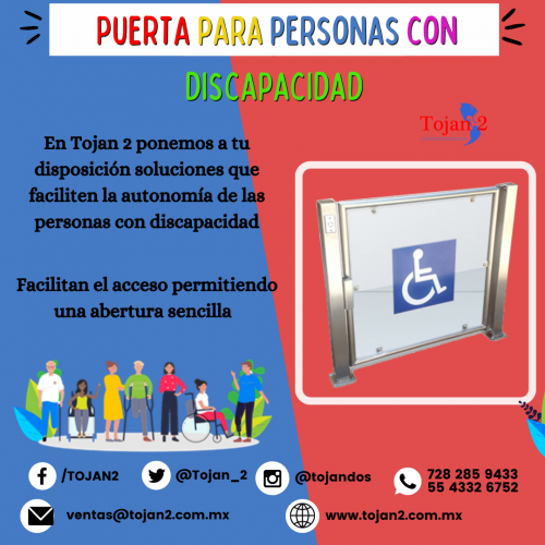 Puerta para personas con discapacidad   - Imagen 1